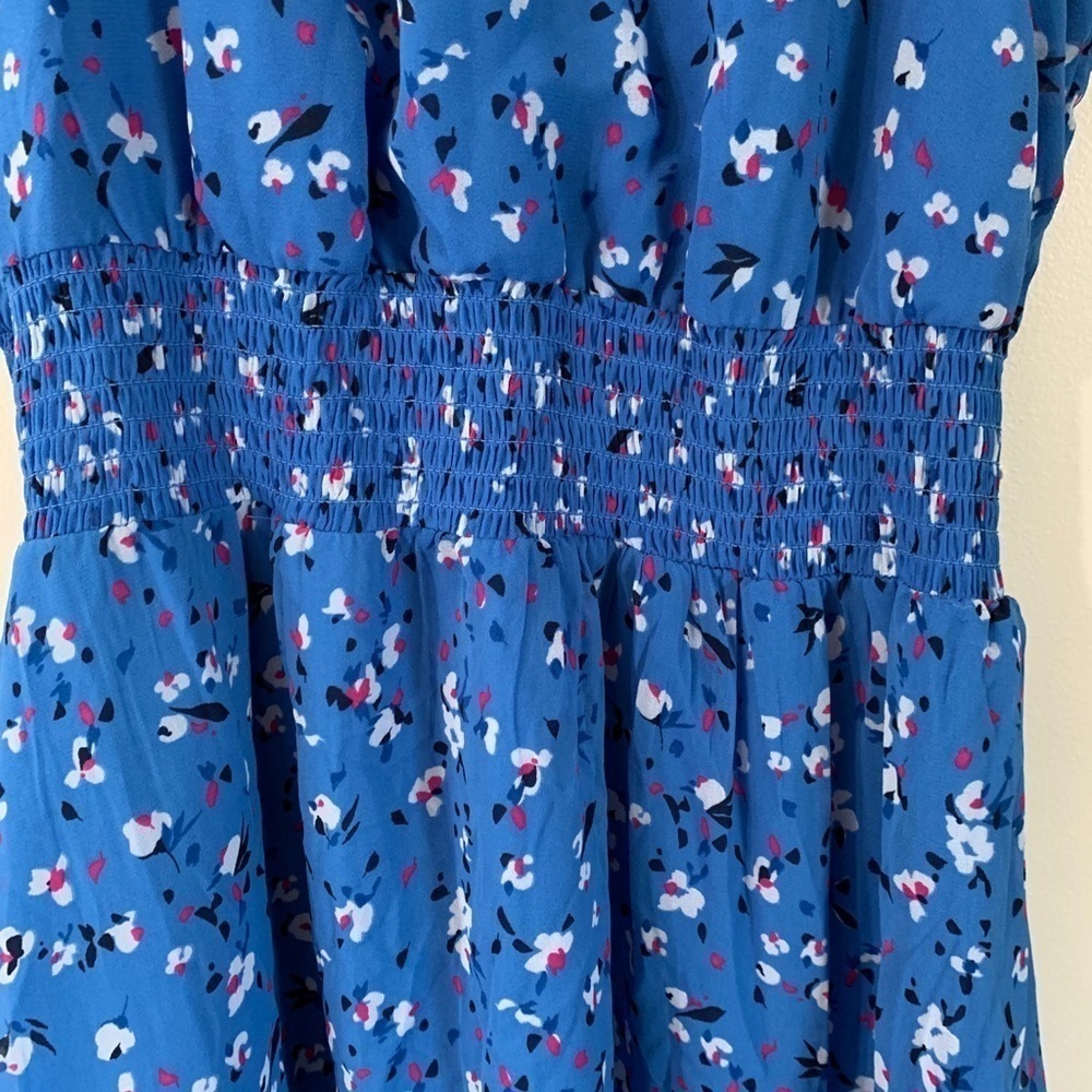 Flowered mock turtleneck sleeveless sundress - Picture 9 of 10